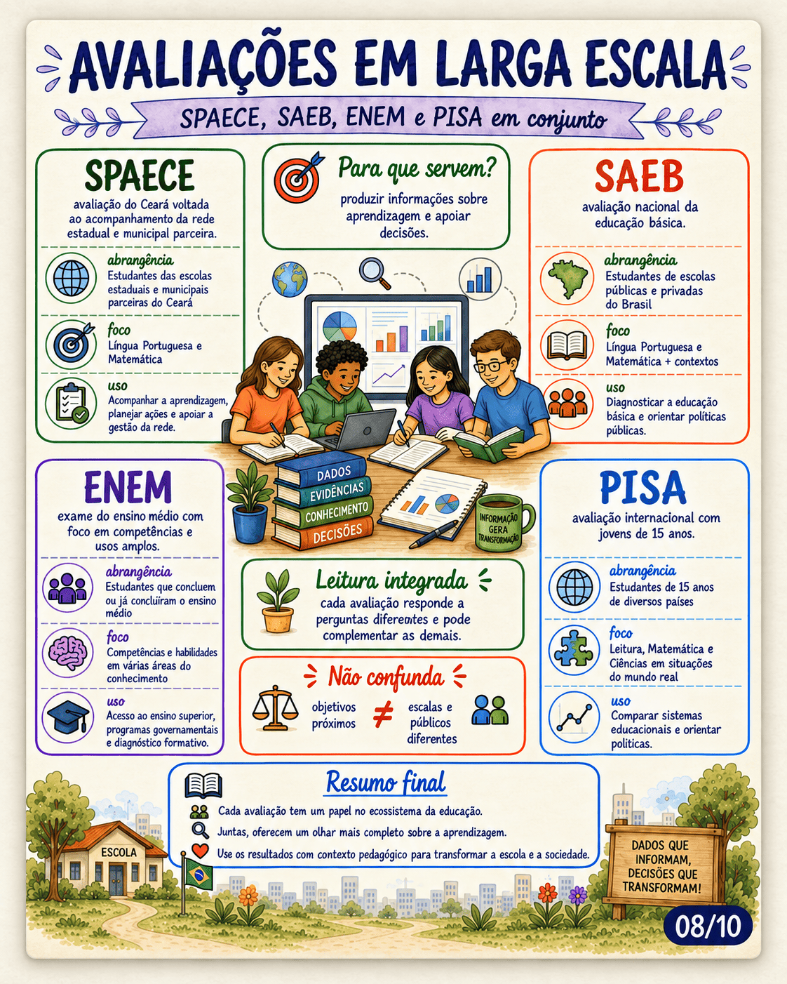 Mapa visual 4 do Kit SEDUC CE