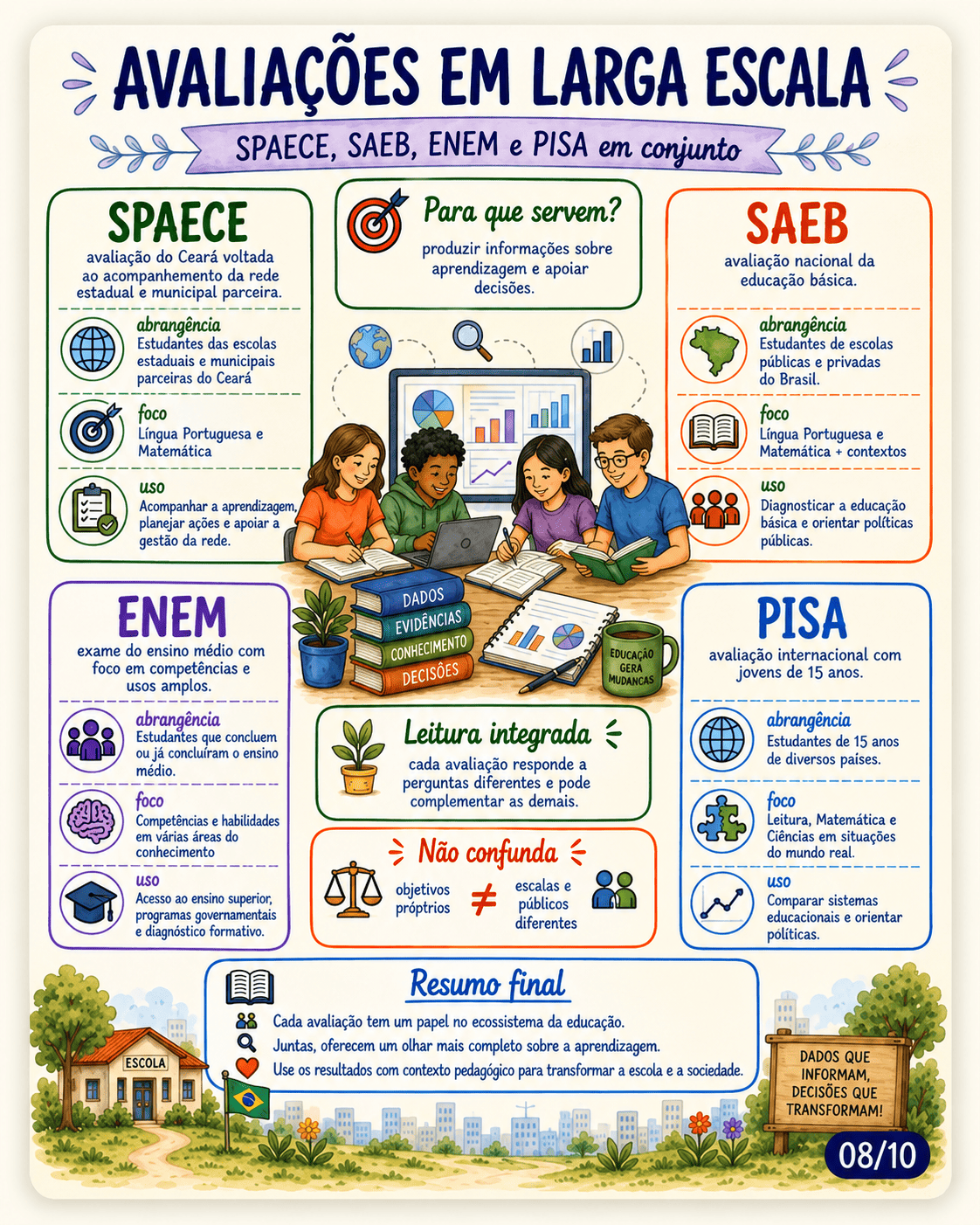 Página visual sobre gestão democrática